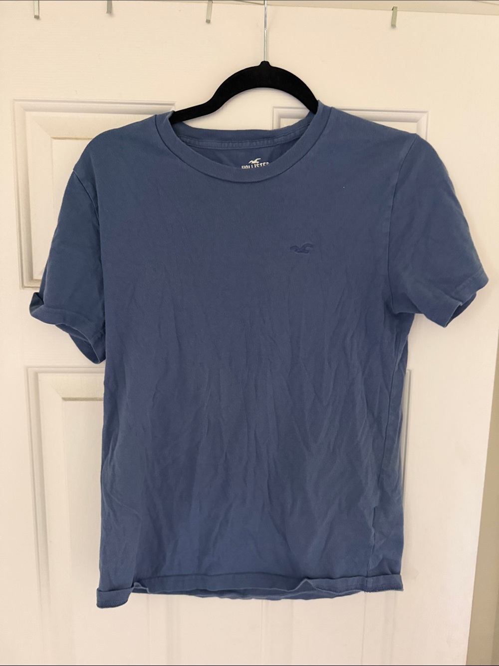 Hollister Men's Crew Neck Tee - Dusty Blue